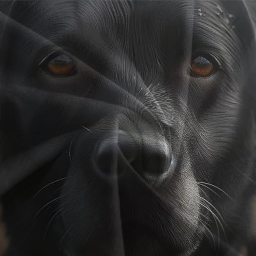 Housse de couette 3D imprimé Labrador microfibre douce 200x200