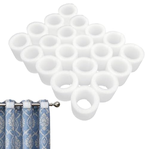 Occhielli per tende 20 pezzi bianco spessore schiuma anelli interni