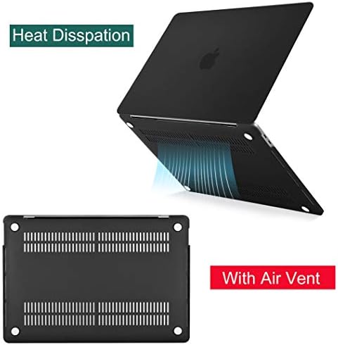 MOSISO Compatible with MacBook Pro 16 inch Case 2020 2019 Release A2141 with Touch Bar Touch ID, Plastic Hard Shell Case & Keyboard Cover & Screen Protector & Storage Bag, Black