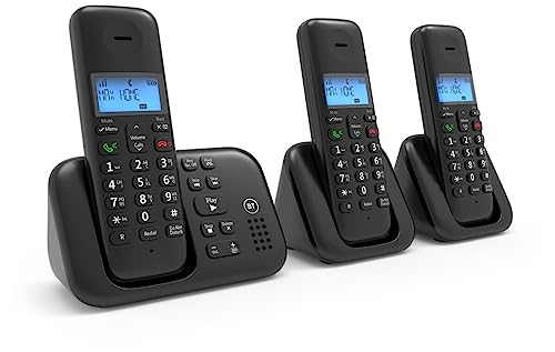 BT 3960 Cordless Landline House Phone Home Phone Nuisance Call Blocker Do Not Disturb button Answer Machine Trio Handset Pack