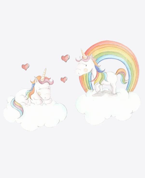 Stork Dreams Wall Stickers - Twin Unicorn