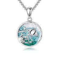 Design: Unique stingray necklace featuring a beautiful underwater world with a manta ray. Material: Stingray pendant is made of 925 pure silver, ensuring safety and comfort for everyday wear of this stingray necklace silver Size: Pendant measures 0.7...