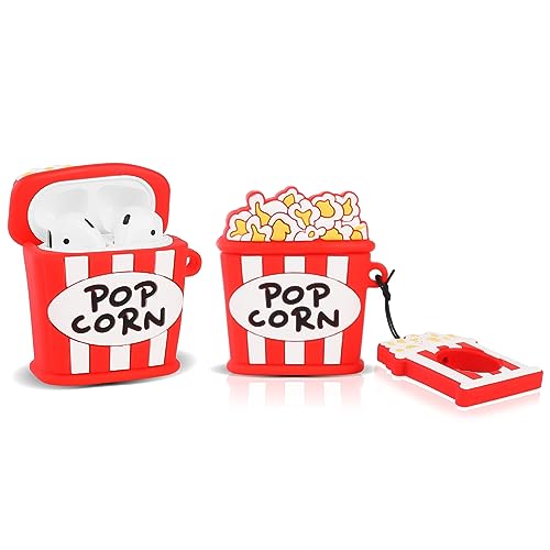 Cute Case for AirPods 2nd/1st Generation Earbuds 2019/2016, Suublg Chocolate Snack Drink Skin Design Protective Shockproof Silicone Cartoon Case Covers with Keychain for AirPods 1/2