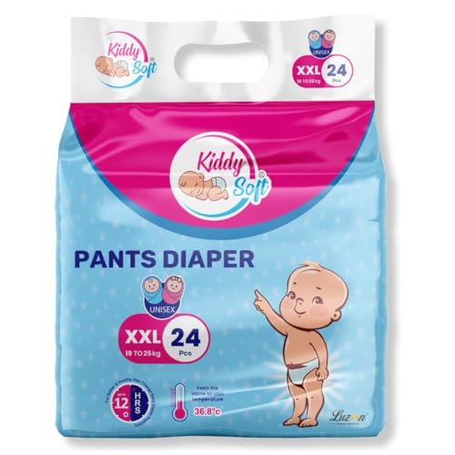 Image of Baby Diaper Pants, Extra Large (XXL), 24 Counts | 5 Layer All Night Leakage Protection & Quick Absorbency | For Babies of 19-25 Kg | Up to 12 hours Protection | Rash Free Comfort Diapers