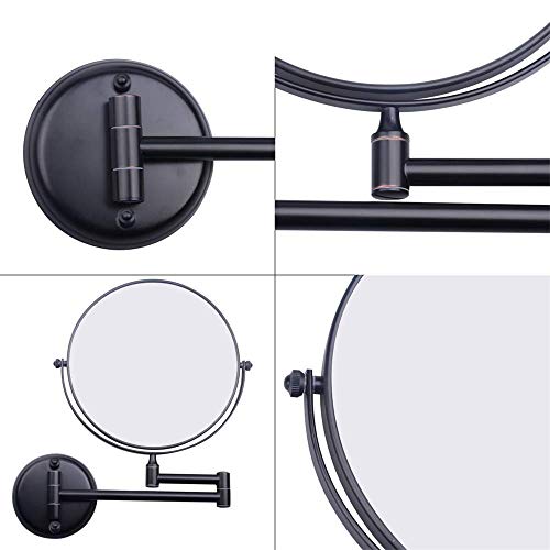 Miroir cosmétique réglable double face avec bras extensible robuste - 6