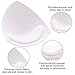 Nimiah Bra Pads Insert 3 Pairs Sewn Edge Bra Inserts AB, CD, DE Cups | Swimsuit Replacement Pad Beige Black White Optional