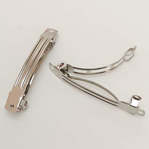 Chenkou Craft Silver Metal French Barrette Clips #TOP13