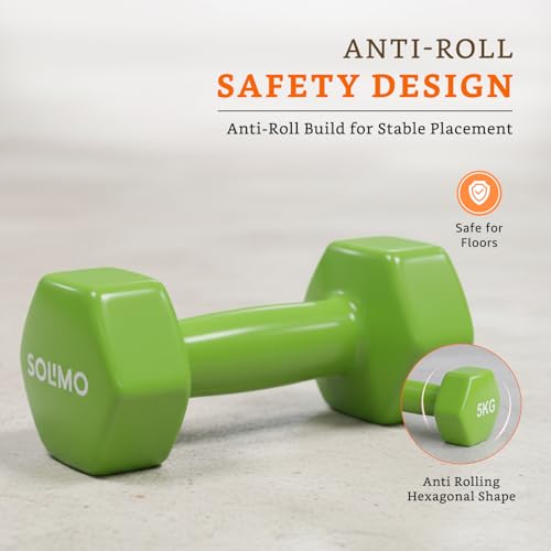 Image of Amazon Brand - Solimo Vinyl Dumbbell
