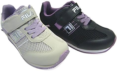 Amazon フィラ キッズスニーカー 06 軽量メッシュ ベルトタイプ 19 0 17ブラックパープル Fila フィラ 運動靴 スニーカー