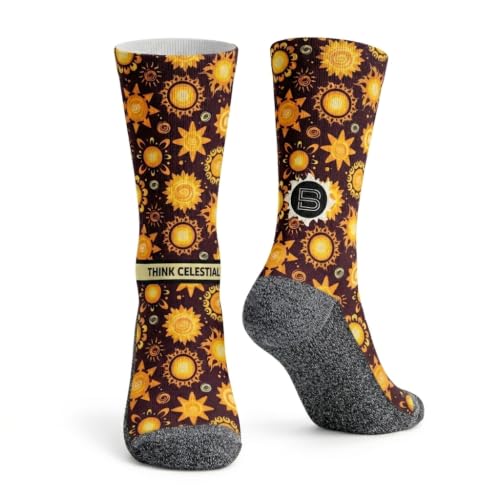 B.O.M.Socks Think Celestial LDS Crew Socks, Latter Day Saint Gift, Men