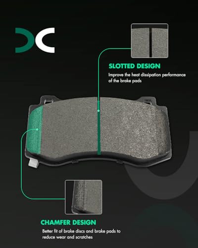 Image of SCITOO D1298-8415 Disc Brake Pads Sets Front Metal Brake Pads w /Hardware