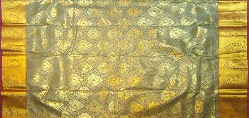 Image of VFCollections Women's Kanchipuram Silk Pure Pattu Sarees With Blouse