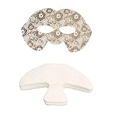 Máscara de media cara de papel T zona 50 piezas patrón floral DIY seda máscara en hoja para salón de belleza hogar cuidado de la piel suave transpirable