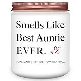 Homsolver Gifts for Aunt, Birthday Mothers Christmas Thanksgiving Gifts for Aunt, Smells Like Best Auntie Ever Scented Candles