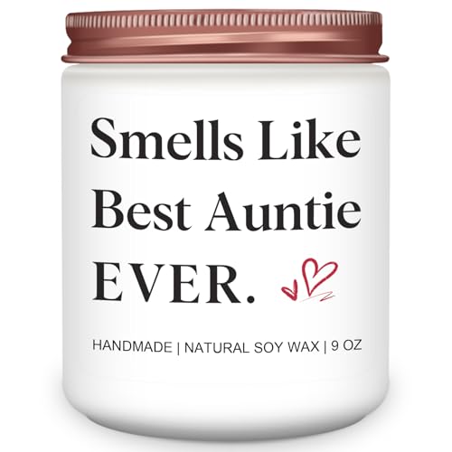 Homsolver Gifts for Aunt Birthday Mothers Christmas Thanksgiving Gifts for Aunt Smells Like Best Auntie Ever Scented Candles