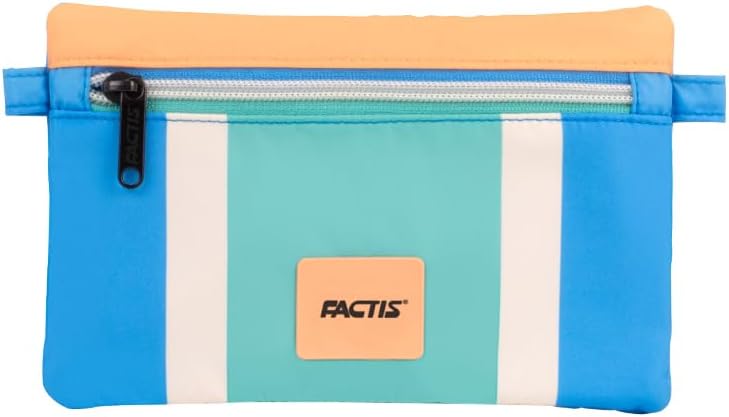 FACTIS® Flat Pencil case 3 Lines Blue
