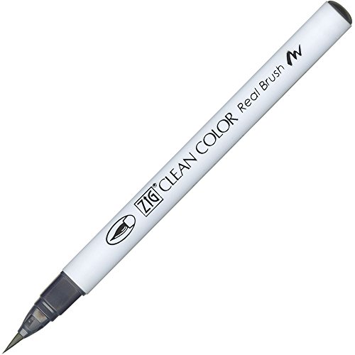 Feutre pinceau aquarellable Zig Clean Color Real Brush 090 Grey pour dessin manga