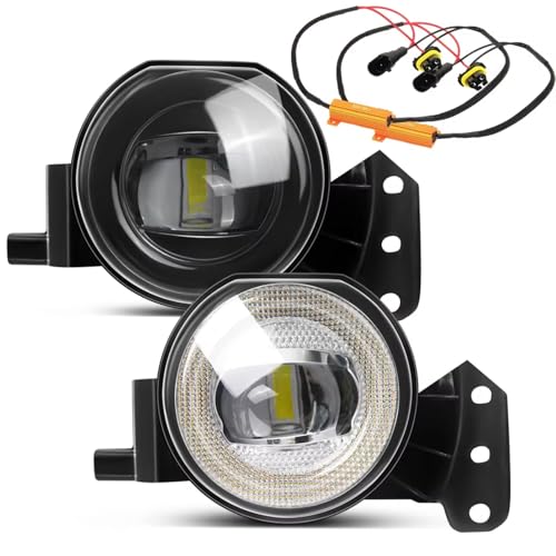 Feu brouillard pour BMW E46 E60 E90 525i 325i avec lampe LED et œil d'ange blanc bleu - 3