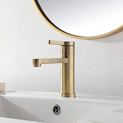 Robinet de lavabo froid chaud monotrou avec mitigeur rotatif pour évier de cuisine