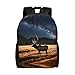 Produktbild PHAYAH Laptoptasche mit Elchmuster auf der Wiese, leicht, 40,6 cm (16 Zoll), für Mädchen und Damen, lässiger Schulterrucksack, Schulranzen