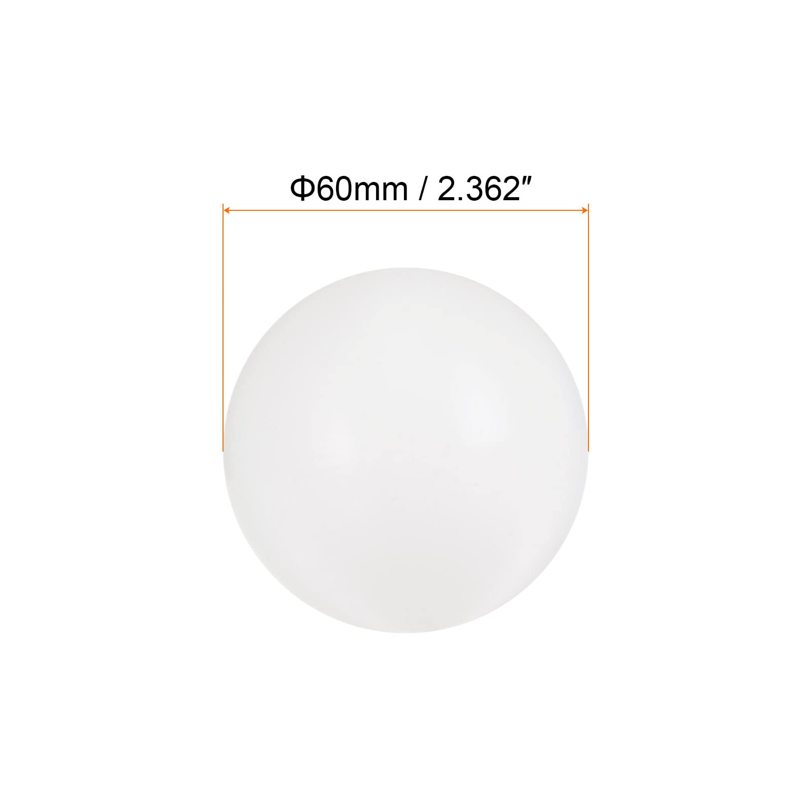 Sourcing Map Bolas de Plástico Sólido de Nailon PA 60 mm G3
