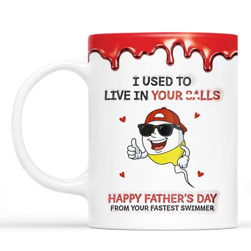 Taza divertida para Día del Padre de cerámica 11 oz miniatura 1