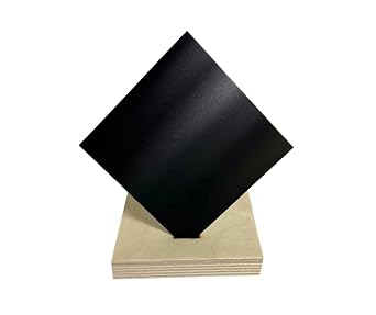 .040" Black Anodized Aluminum Sheet Midnight Black, 24" x 24"