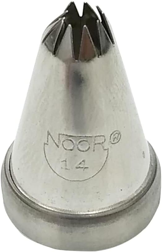 MT Stainless Steel Cake Icing Nozzle No 14 Shape Icing Nozzle for Cake Decoration