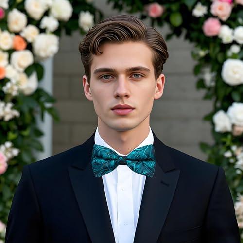Image of YourTies Bow Ties for Men Pretied Bowties Solid Color Satin Bow Tie Formal Business Tuxedo Wedding Party Prom