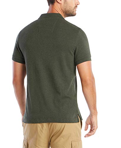 Image of Nautica Men's Classic Fit Short Sleeve Dual Tipped Collar Polo Shirt