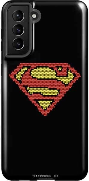 Skinit Pro Phone Case Compatible with Galaxy S21 Plus 5G - Officially Licensed DC Comics Superman for Tomorrow Cover Art by Jim Lee Design