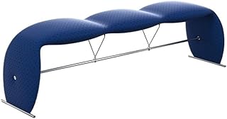 Banco otomano azul para dormitorio y sala de estar, elegante taburete de almacenamiento, banco de zapatos de entrada, mesa auxiliar de sofá, muebles versátiles para el hogar y restaurante