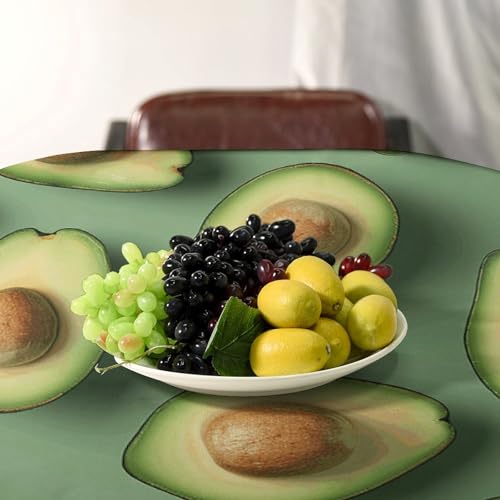 Nappe rectangulaire motif vert 140x279 cm antitache pour table - 6