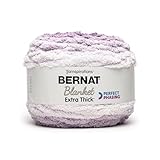 Bernat Blanket Extra Thick Perfect Phasing Purple Sunset Yarn - 1 Pack of 21.12oz/598.74g - 100% Polyester - #7 Jumbo - 72 Yards - Chunky Yarn for Hand Knitting, Crocheting, Crafts & Amigurumi