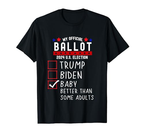 Funny Presidential Election 2024 Sign Vote Parents Adults T-Shirt