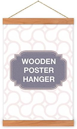 Cherry Wooden Poster Hanger - magnet self assembly (12 inch [30.48cm])