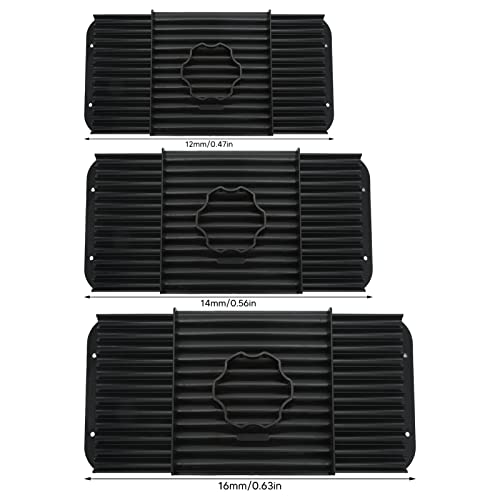 Plateau roulant d'appâts 16mm en ABS noir léger pour pêcheur