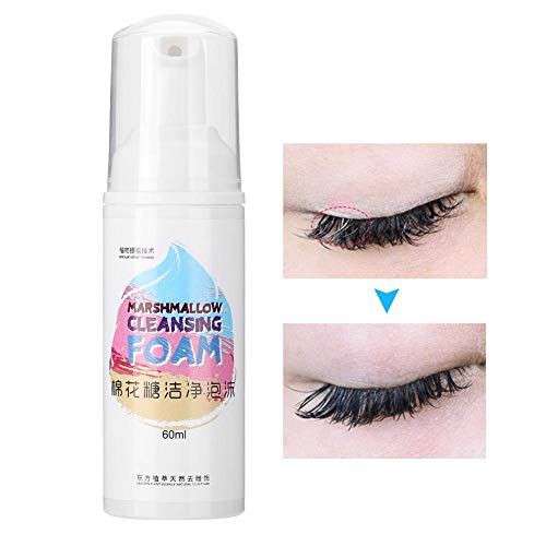 60ml Professional Eyelash Extension Rush Foam Wash Cleaner Makeup Residue & Mascara Salon Use Home Care - Afbeelding 5