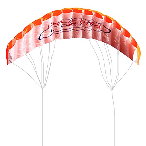 Pipa de Praia de Kite de Parafoil Dual-Line com Paraquedas e Arco-íris para esportes ao ar livre Div