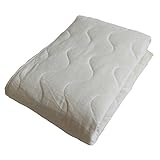 【京都西川】綿100％綿やわらか敷きパッドシーツ(シングルサイズ) (大ウェーブ) アイボリー