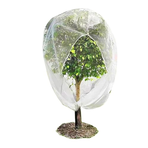 Generisch Cubierta para plantas de malla a prueba de insectos, fina red de jardín con cremallera y protección con cordón, protección para verduras y frutas, antimariposas, protección contra pájaros