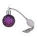 Beautyflier 3.4 Oz Vintage Style Clear Glass Empty Refillable Perfume Bottle with Long Tassel (Purple)