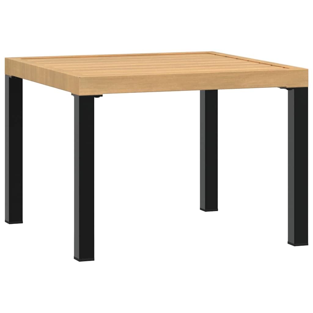 vidaXL Stolik kawowy do ogrodu, czarny, 55x55x39,5 cm, malowana stal, stolik do ogrodu, stolik na taras, stolik, stoliki do ogrodu