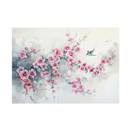Art floral rétro moderne tableau decoration murale salon toile