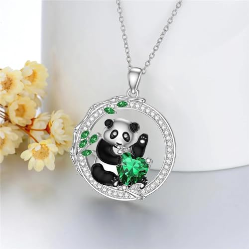 Collier panda anti-allergie en argent 925 contre les rougeurs - 4