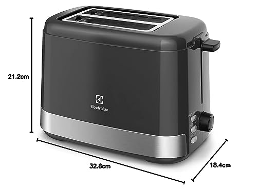 Torradeira tostador Electrolux 8 niveis de tostagem função descongelar reaquecer bandeja coletora mi