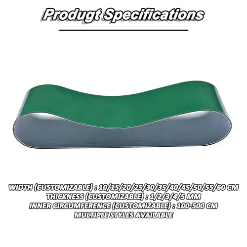 Cinta transportadora de PVC verde para repuesto de tambor de transmisión de fábrica 4