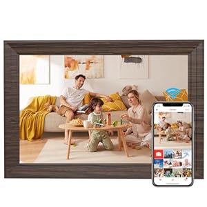 Aorpdd 10.1 Inch WiFi Cloud Digital Photo Frame, 1280 * 800 Resolution 16:10 HD IPS Touch Screen Display, 32GB Storage Space, Share Your Photos and Videos via Free Frameo at Anytime and Anywhere