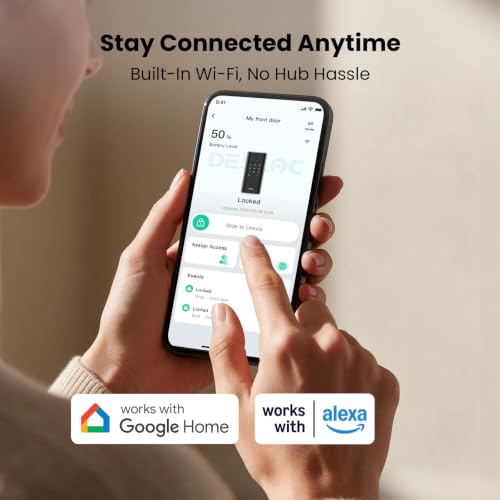 DESLOC Fingerprint Smart Lock with Handle, 16 Month Last, Built-in WiFi - image 8