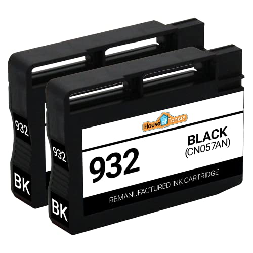Houseoftoners Remanufactured Ink Cartridge Replacement For Hp 932 Cn057An (2 Black, 2-Pack) #TOP1